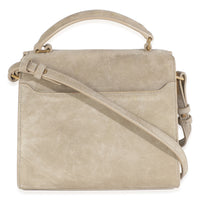 Brown Suede Cassandra Top Handle