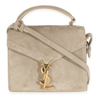 Brown Suede Cassandra Top Handle