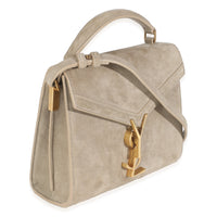 Brown Suede Cassandra Top Handle