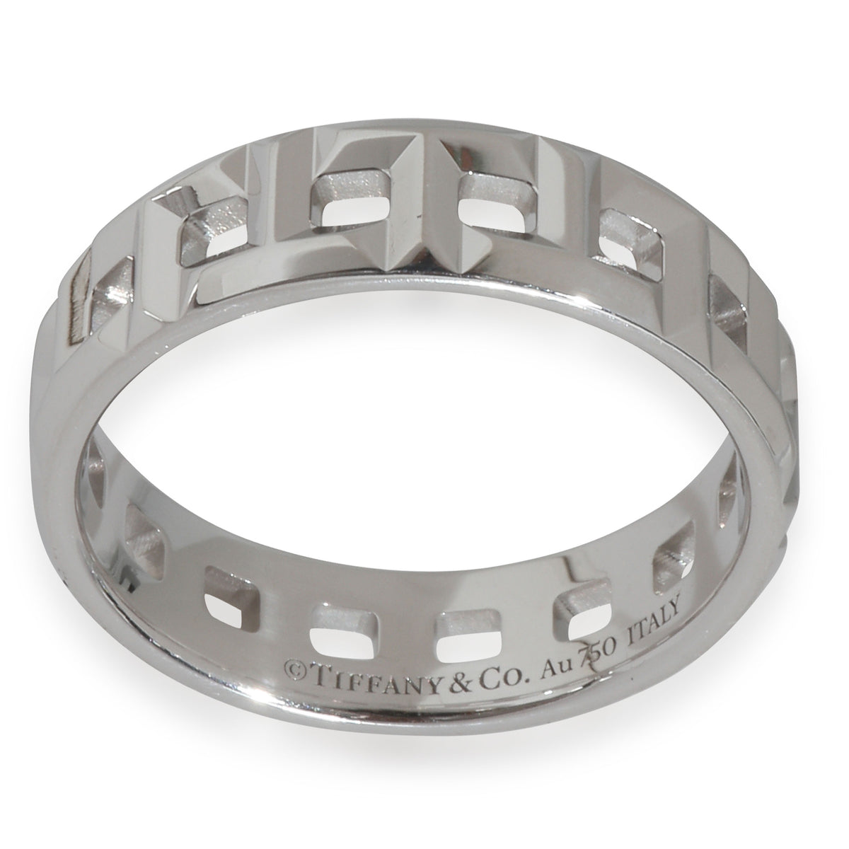 White Gold  Tiffany T True Wide Ring