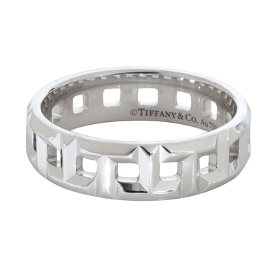 White Gold  Tiffany T True Wide Ring