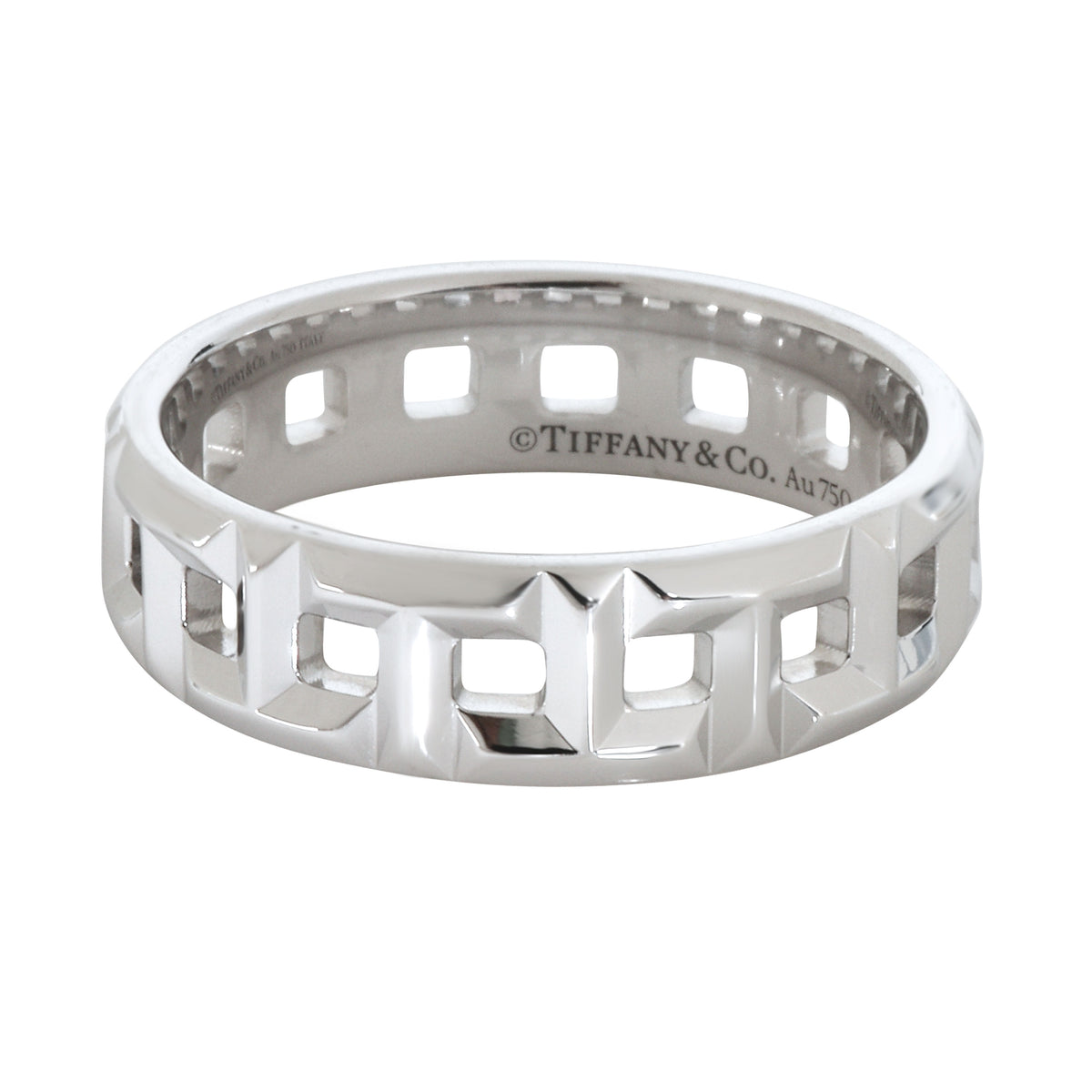 White Gold  Tiffany T True Wide Ring