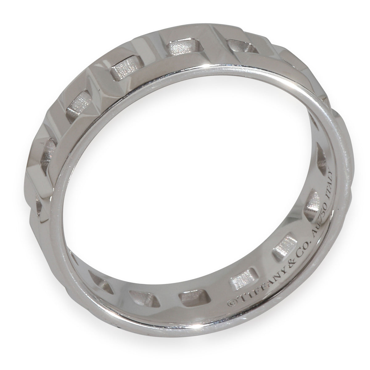 White Gold  Tiffany T True Wide Ring