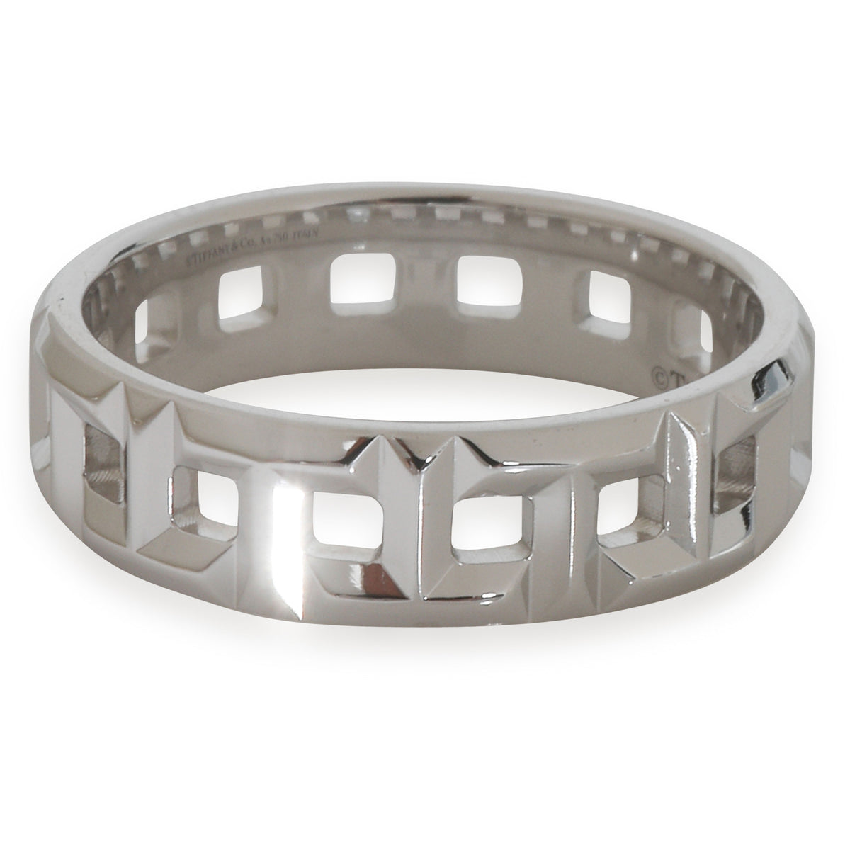 White Gold  Tiffany T True Wide Ring