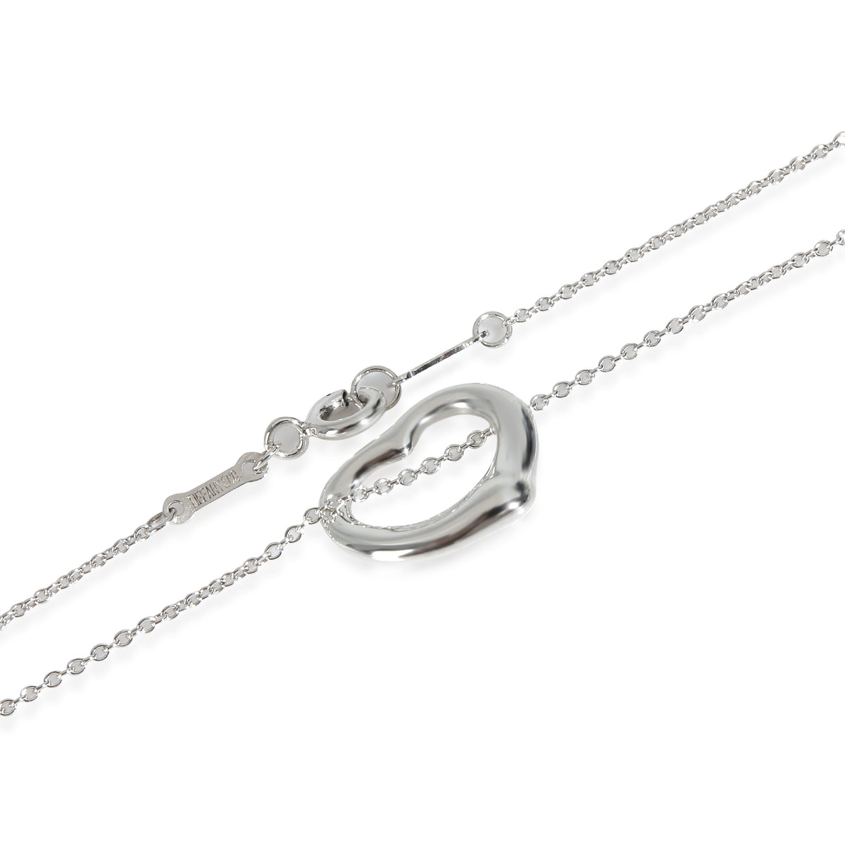 Sterling Silver  Elsa Peretti Open Heart Pendant