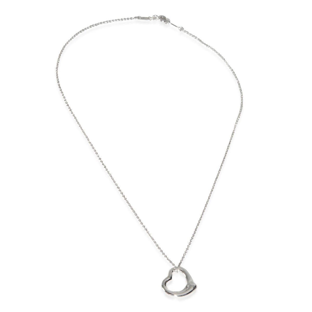Sterling Silver  Elsa Peretti Open Heart Pendant