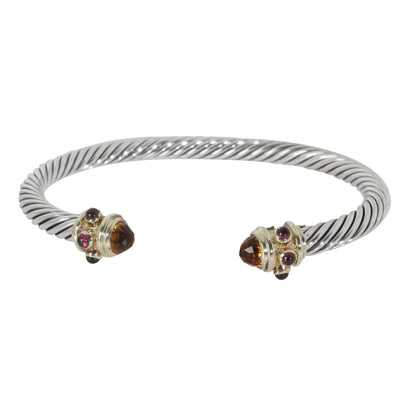 Yellow Gold & Sterling Silver Renaissance Bracelet