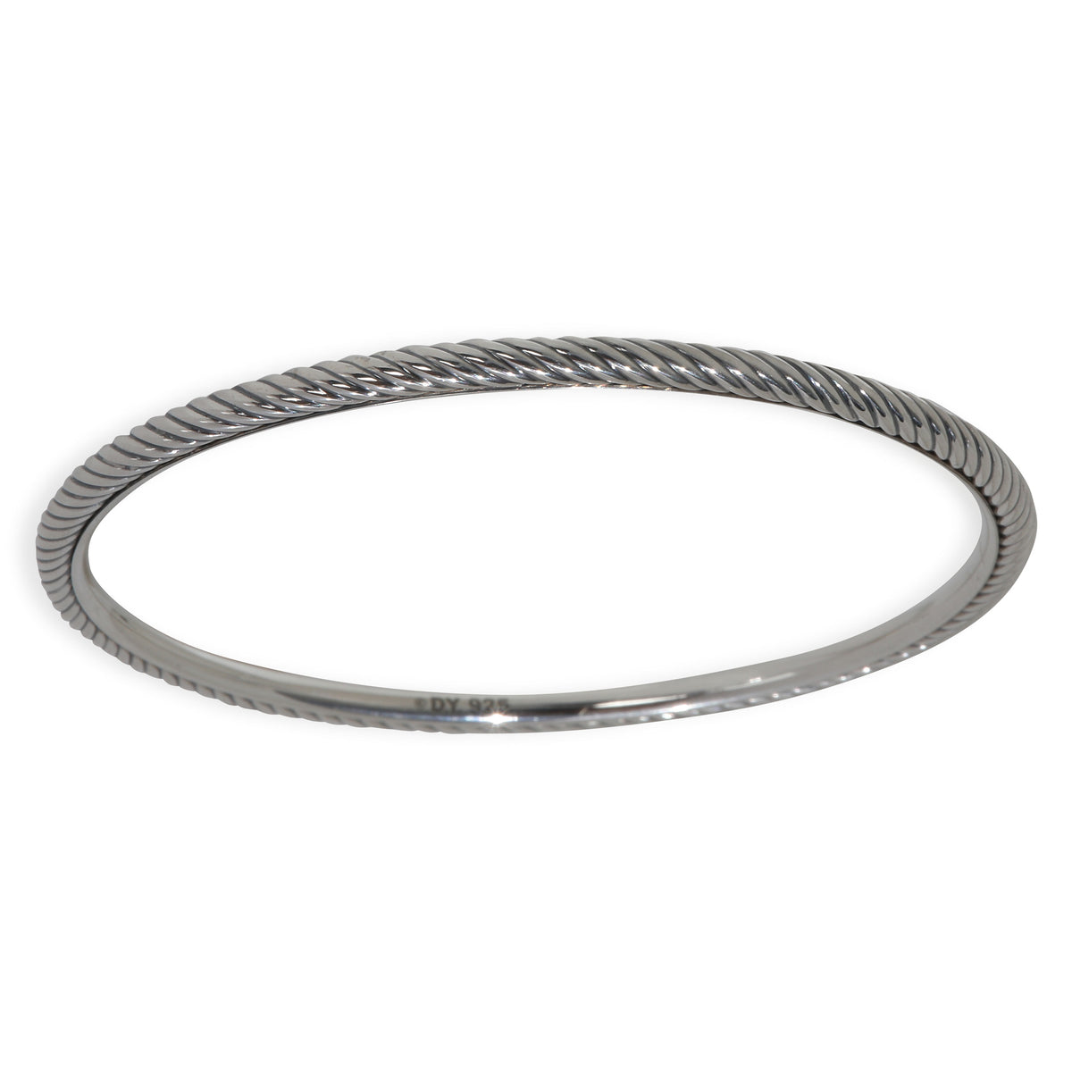 Sterling Silver  Cable Slip On Bracelet