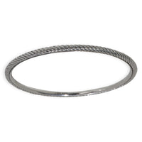 Sterling Silver  Cable Slip On Bracelet