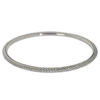 Sterling Silver  Cable Slip On Bracelet