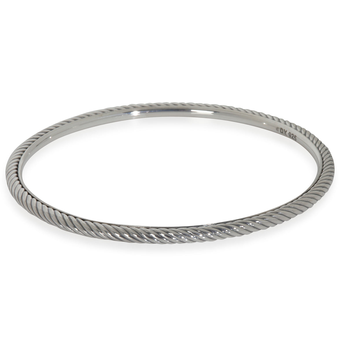 Sterling Silver  Cable Slip On Bracelet