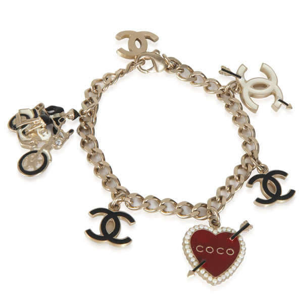 Gold-Plated 2010 Charm Bracelet
