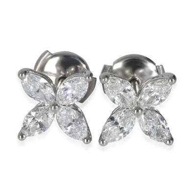 Platinum Diamond Large Model Victoria Earrings