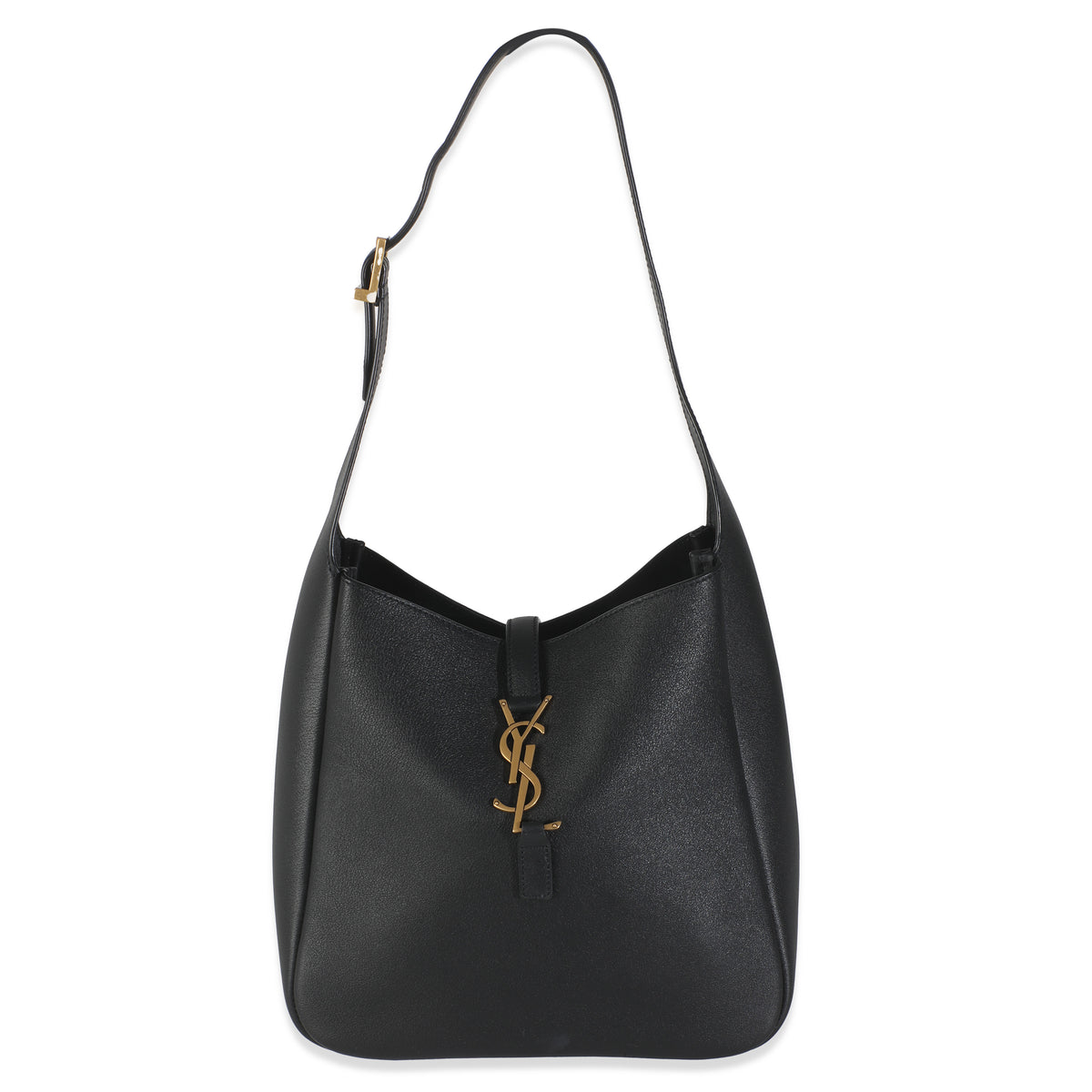 Black Calfskin Le 5 A 7 Soft Hobo