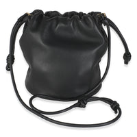 Black Mellow Nappa Flamenco Purse Bucket Bag