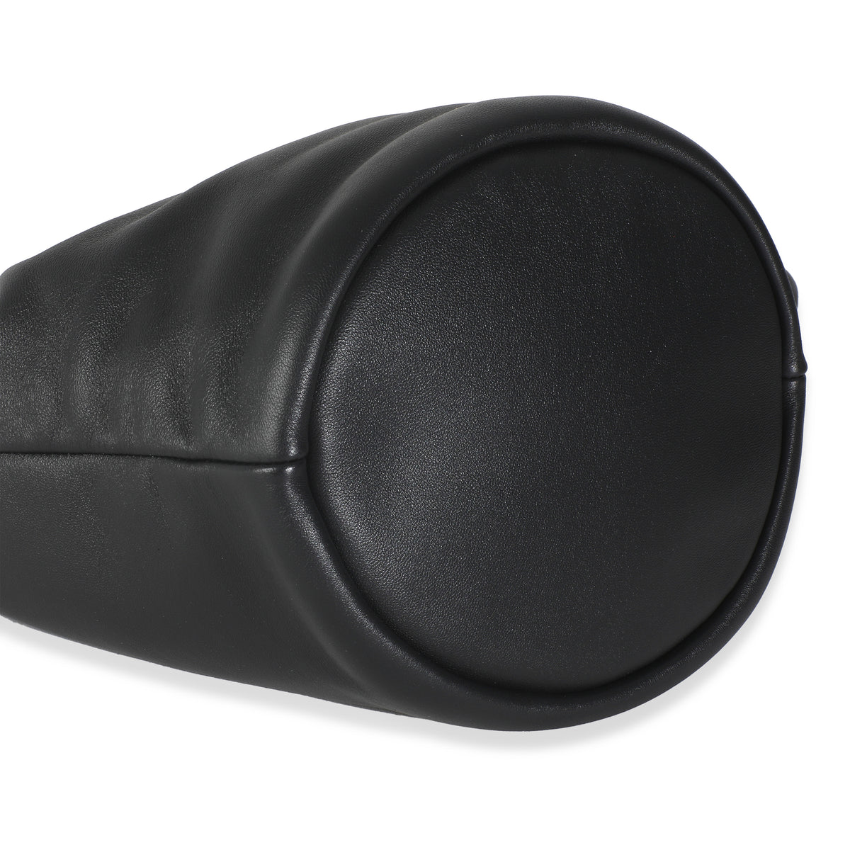 Black Mellow Nappa Flamenco Purse Bucket Bag