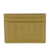 Olive Drab Quilted Lambskin Cassandre Credit Card Case