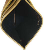 Olive Drab Quilted Lambskin Cassandre Credit Card Case