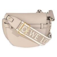 Sand Calfskin Mini Gate Dual Bag