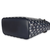 Blue Monoglam Canvas Neverfull MM