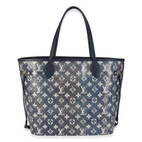 Blue Monoglam Canvas Neverfull MM