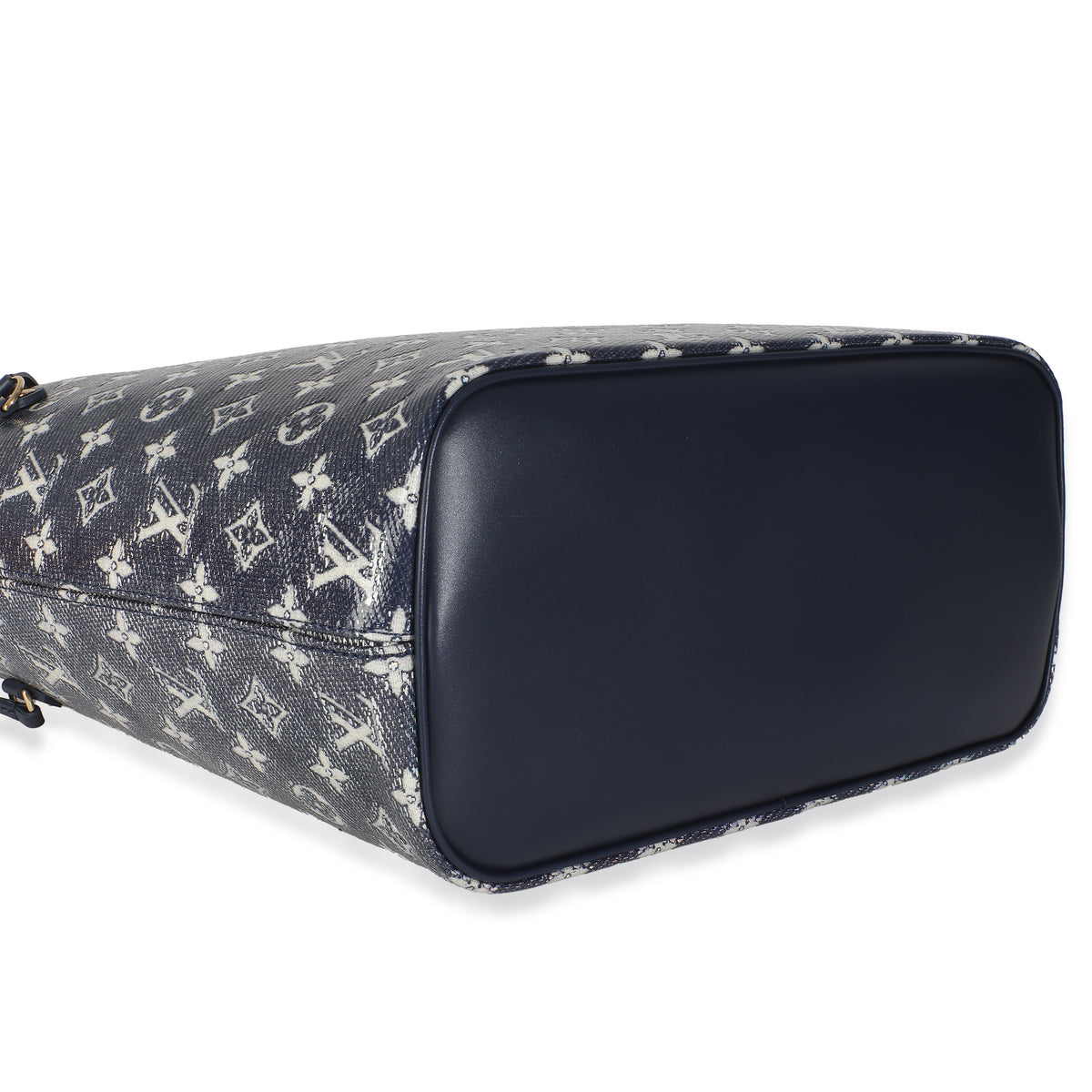 Blue Monoglam Canvas Neverfull MM