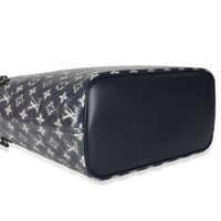 Blue Monoglam Canvas Neverfull MM