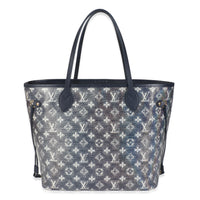 Blue Monoglam Canvas Neverfull MM