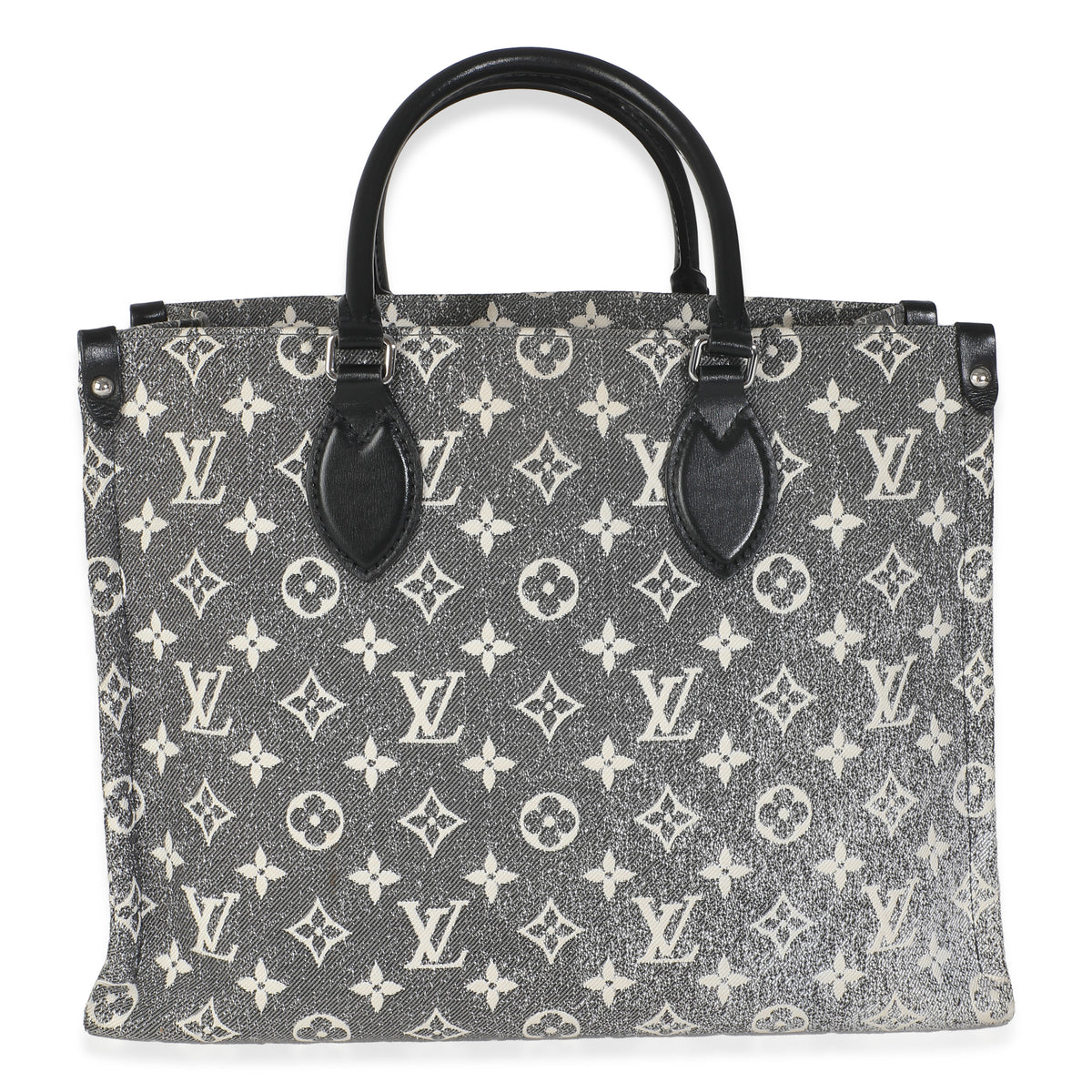 Black Monogram Denim Onthego MM