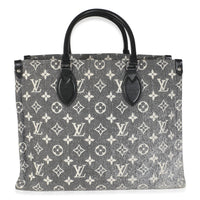 Black Monogram Denim Onthego MM