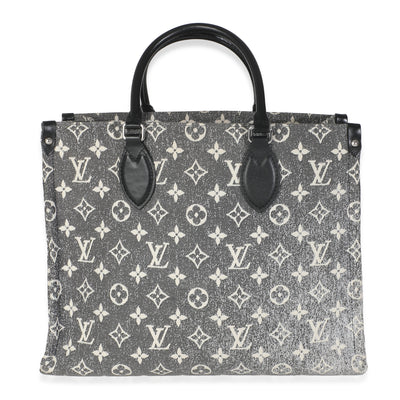 Black Monogram Denim Onthego MM