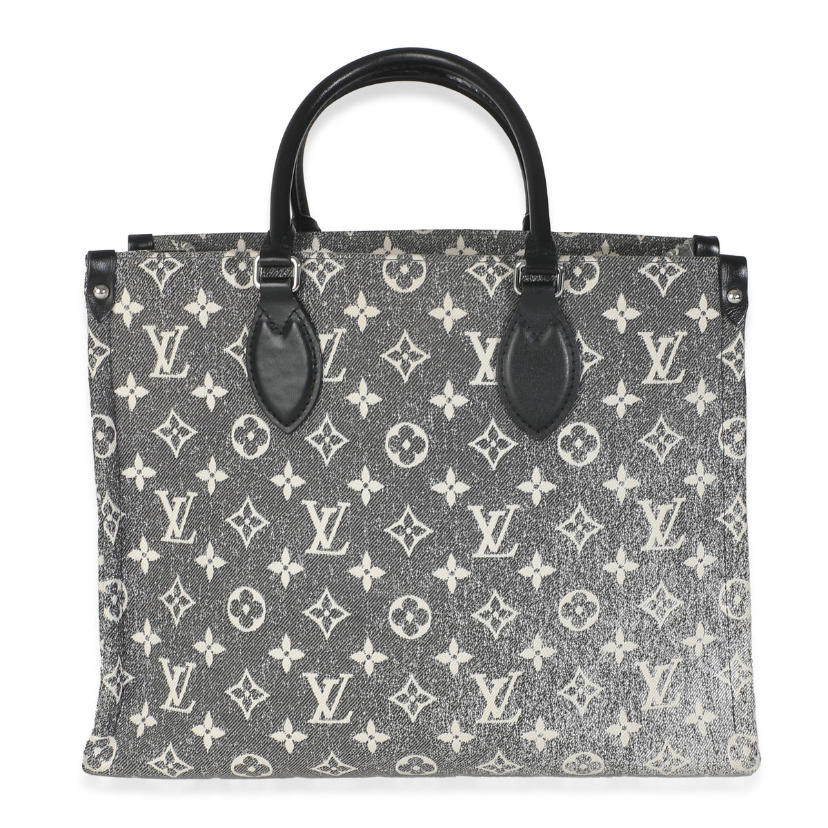 Black Monogram Denim Onthego MM