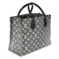 Black Monogram Denim Onthego MM