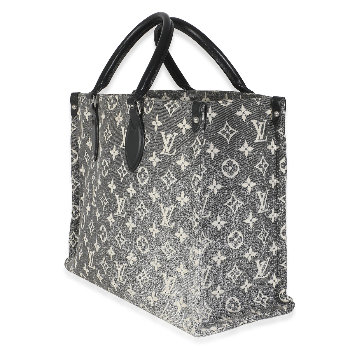 Black Monogram Denim Onthego MM