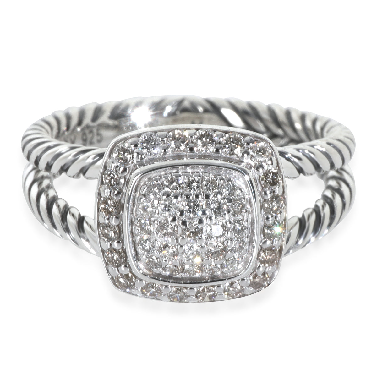 Sterling Silver Diamond Petite Albion Ring