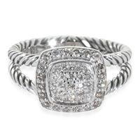 Sterling Silver Diamond Petite Albion Ring