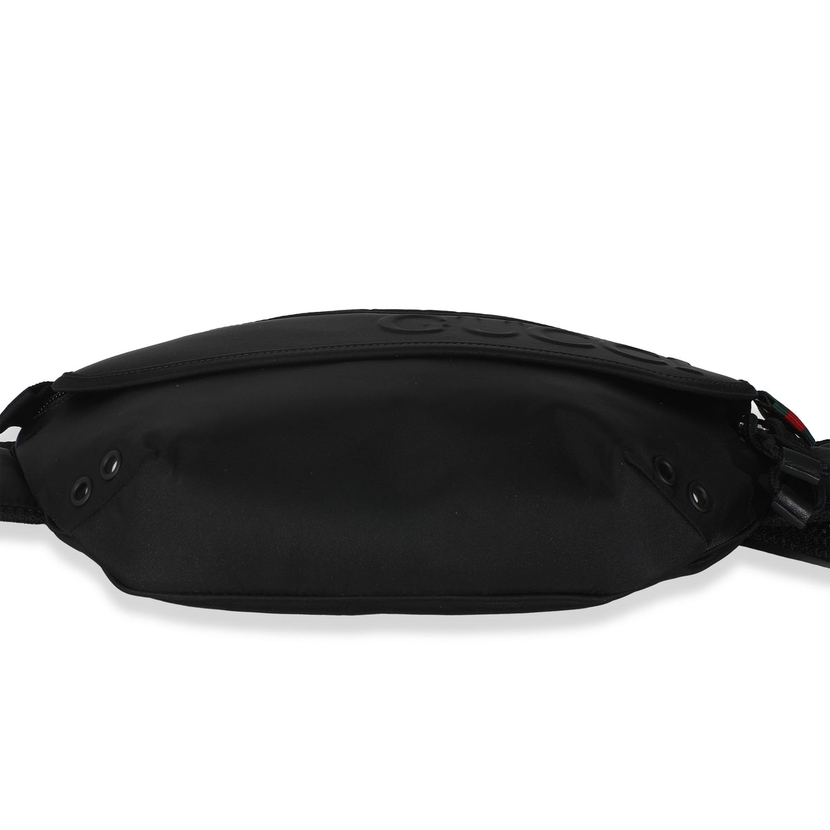 Black Nylon Logo Belt Bag