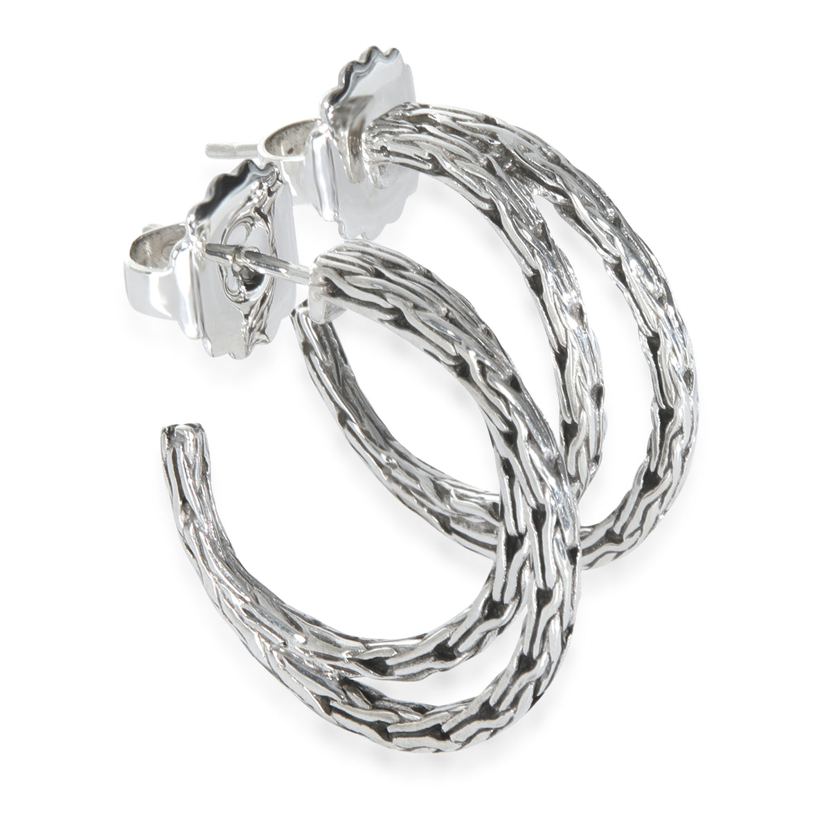 Sterling Silver  Classic Chain Earrings