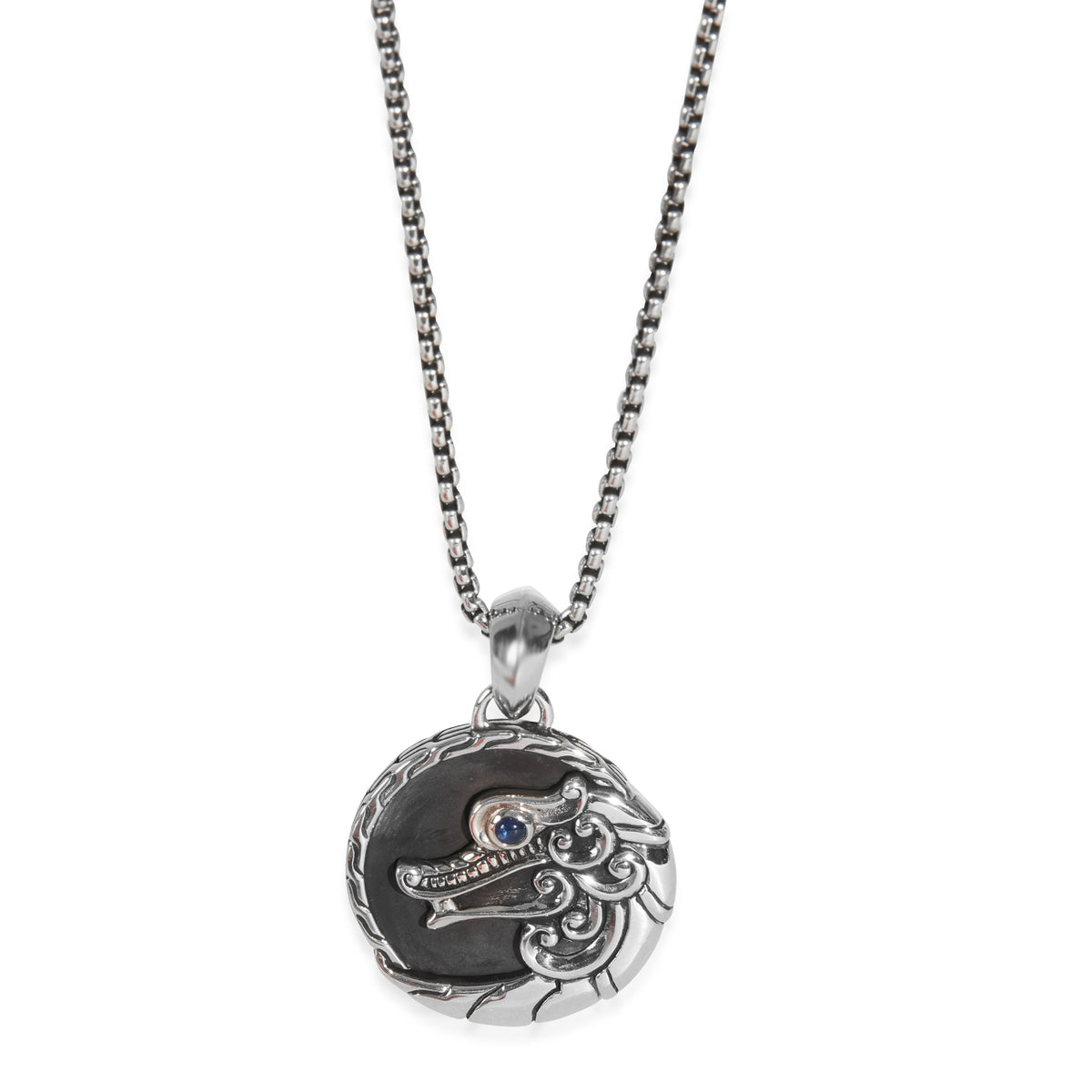 Sterling Silver  Naga Pendant