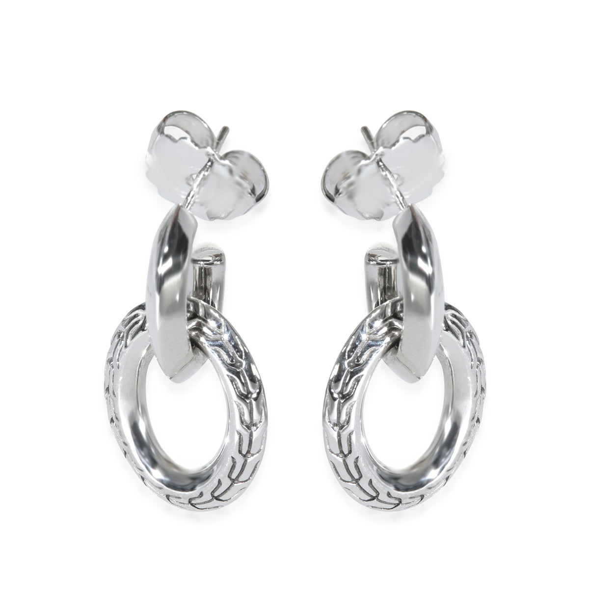 Sterling Silver  Classic Chain Earrings