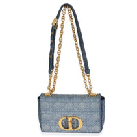 Blue Denim Cannage Small Caro Bag