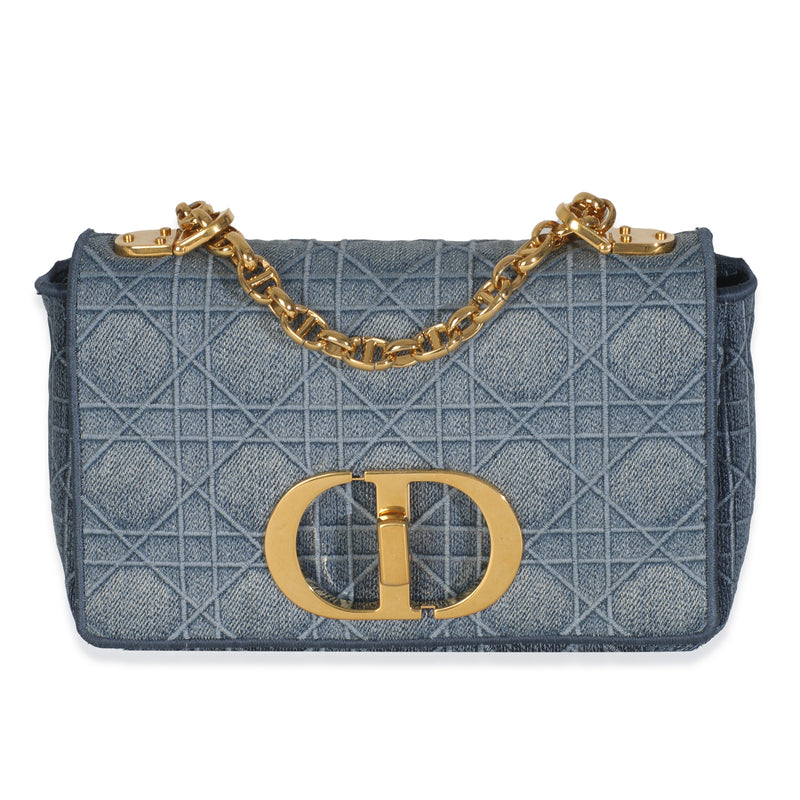 Blue Denim Cannage Small Caro Bag