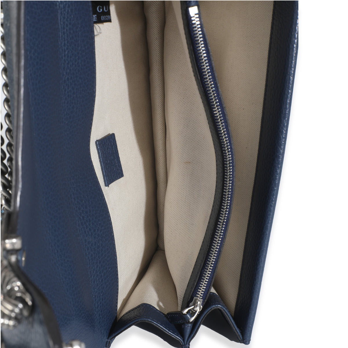 Navy Dollar Calfskin Medium Dionysus Bag