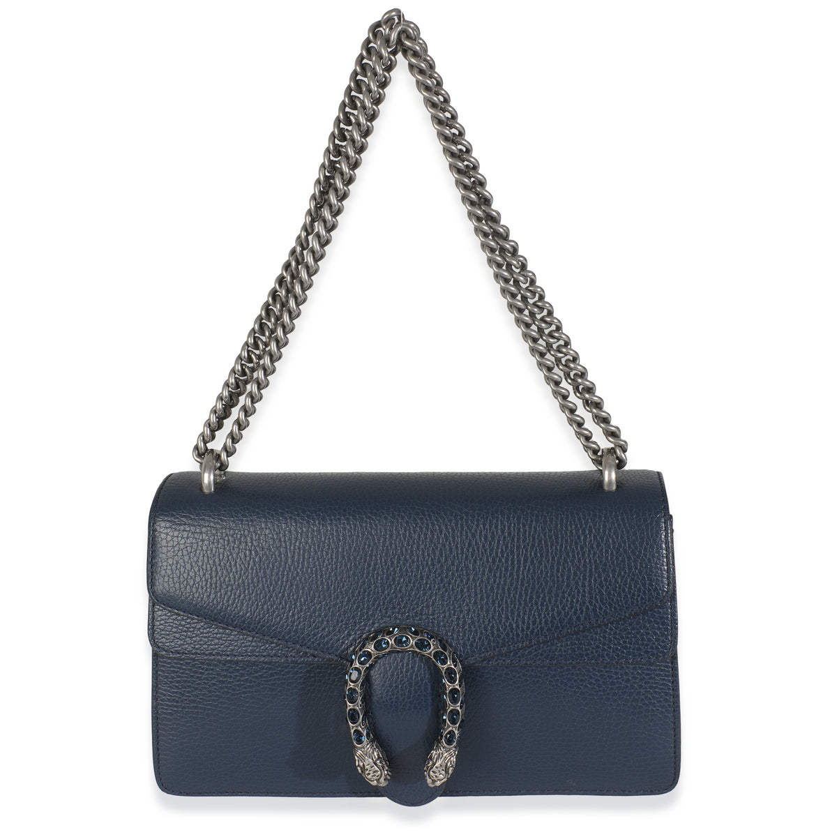 Navy Dollar Calfskin Medium Dionysus Bag