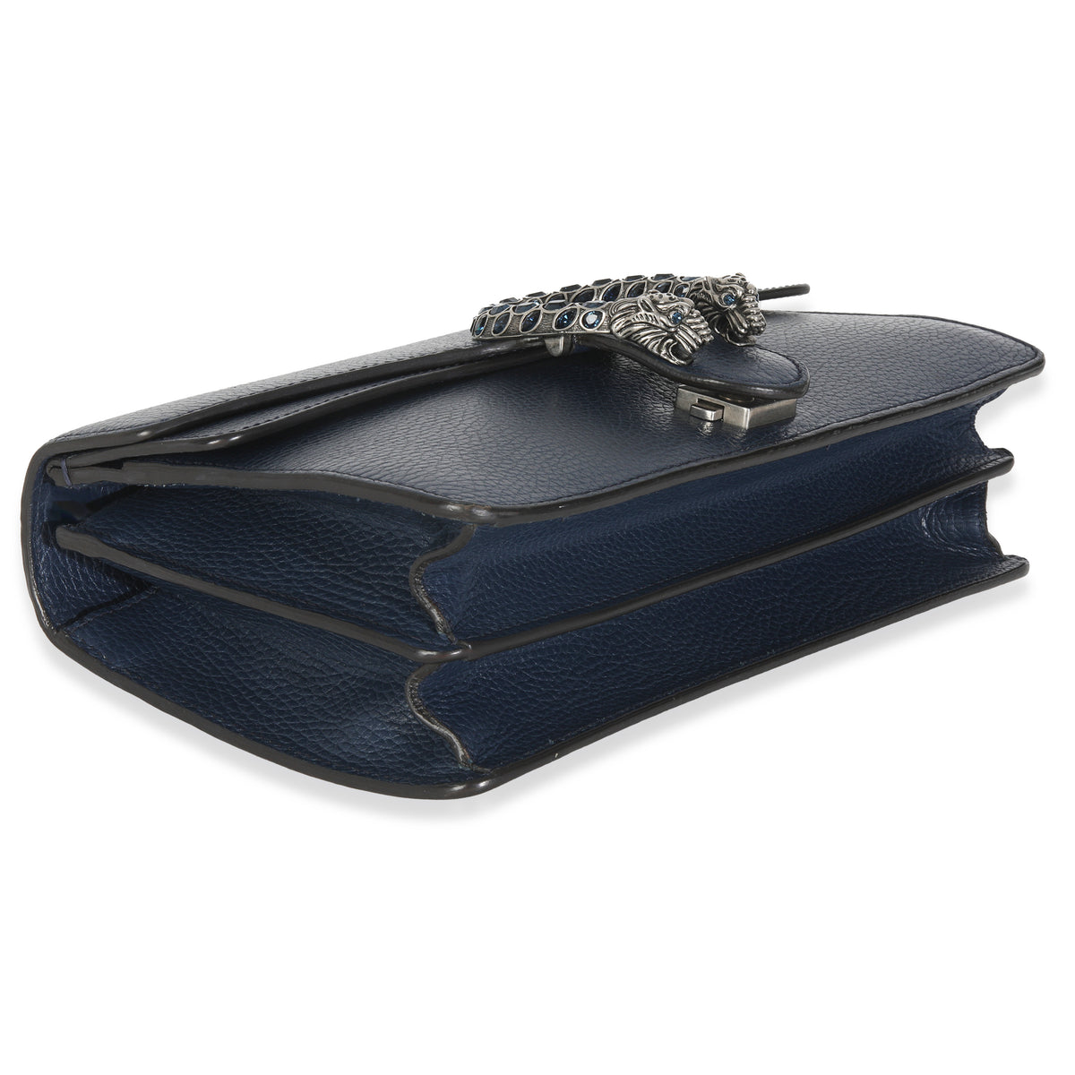 Navy Dollar Calfskin Medium Dionysus Bag