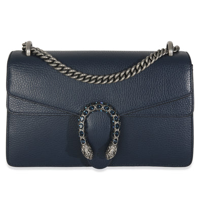 Navy Dollar Calfskin Medium Dionysus Bag