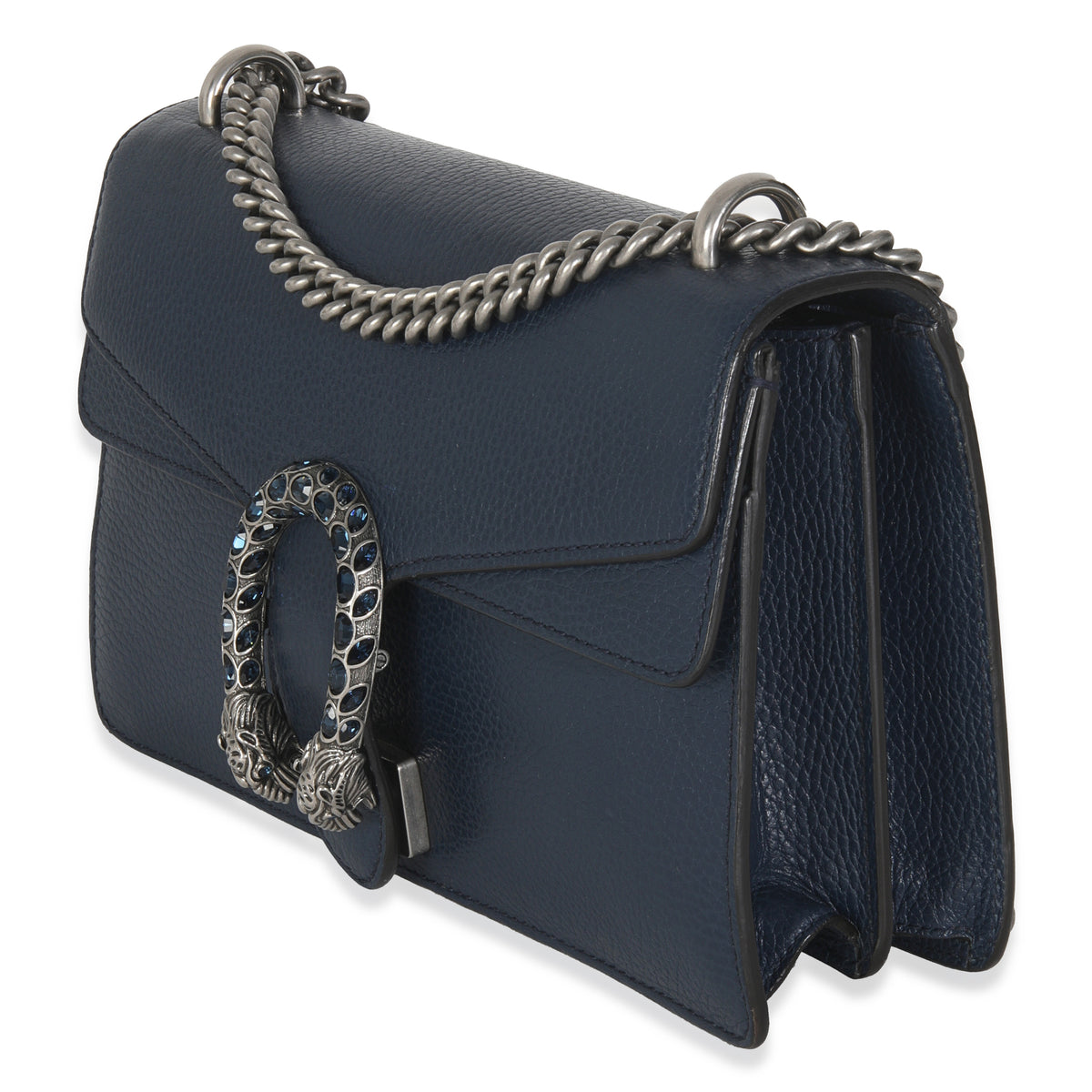 Navy Dollar Calfskin Medium Dionysus Bag
