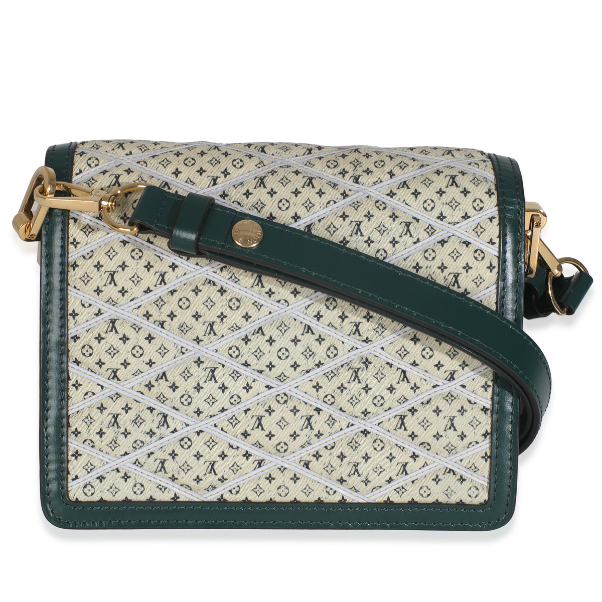 Denim Printed Monogram Mini Dauphine