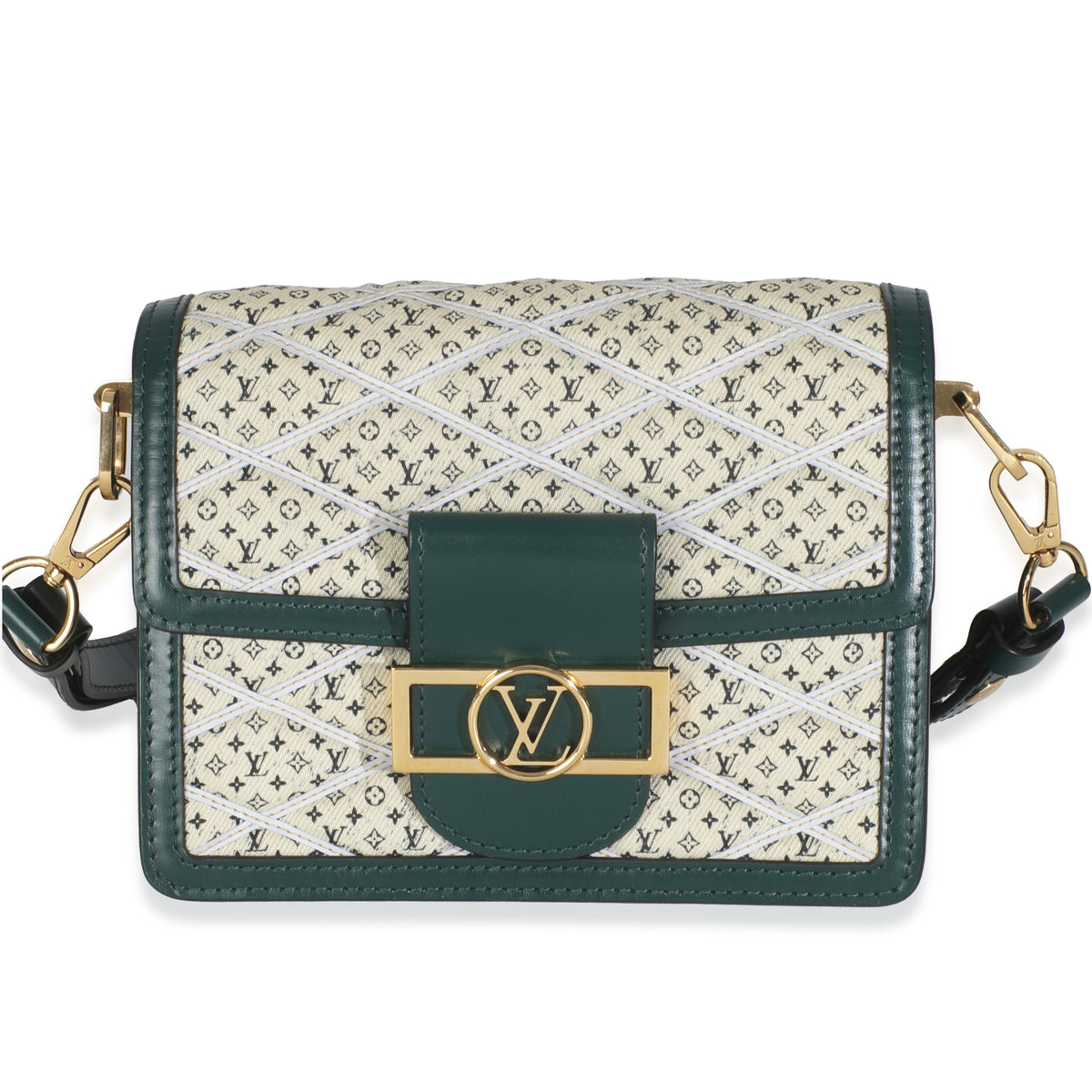 Denim Printed Monogram Mini Dauphine