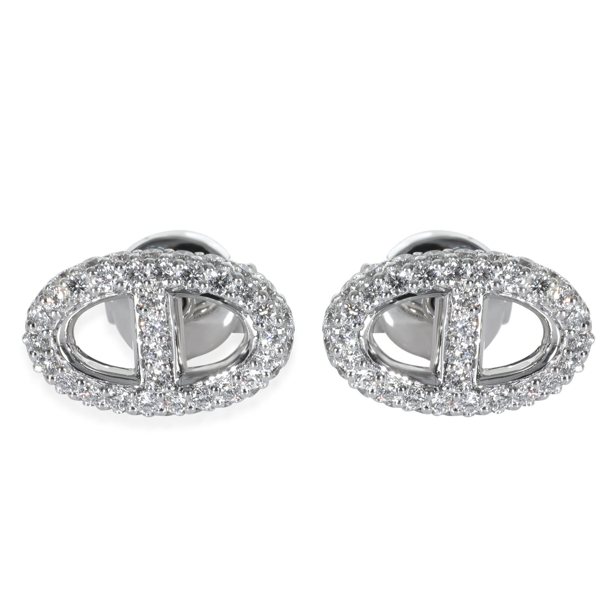 White Gold Diamond Farandole Earrings